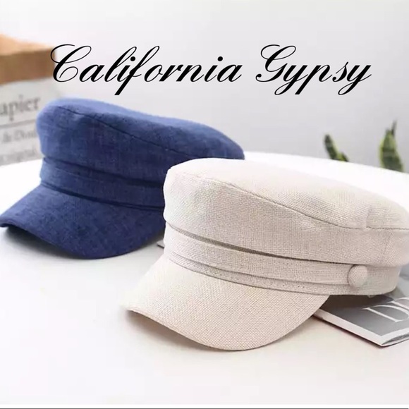 Denim Fishermen Cap Baker Fiddlers Hat - Picture 4 of 6